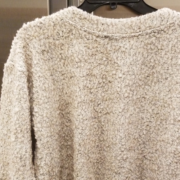 💕SANCTUARY💕 Cropped Three Button Cardigan Sweater Neutral Beige Small S NWOT - Picture 6 of 7